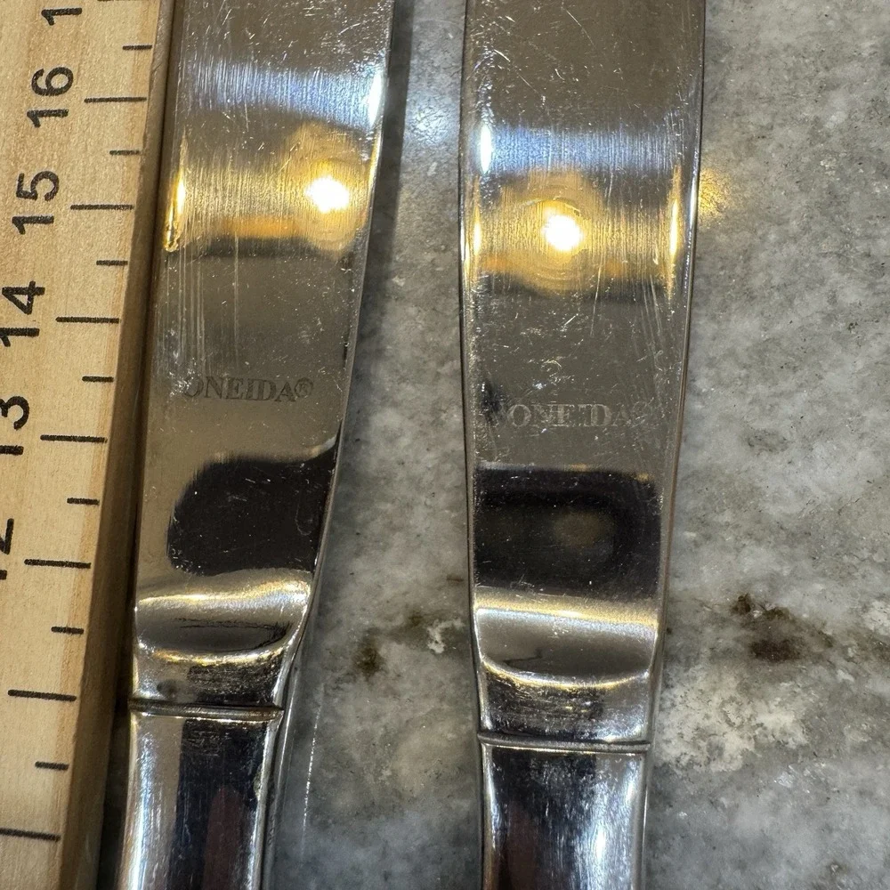 Oneida Risotto Butter Knives Set Of 2 Stainless Steel Flatware 9-1/4